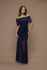 Robe Elena bleu marine