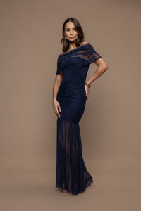 Robe Elena bleu marine