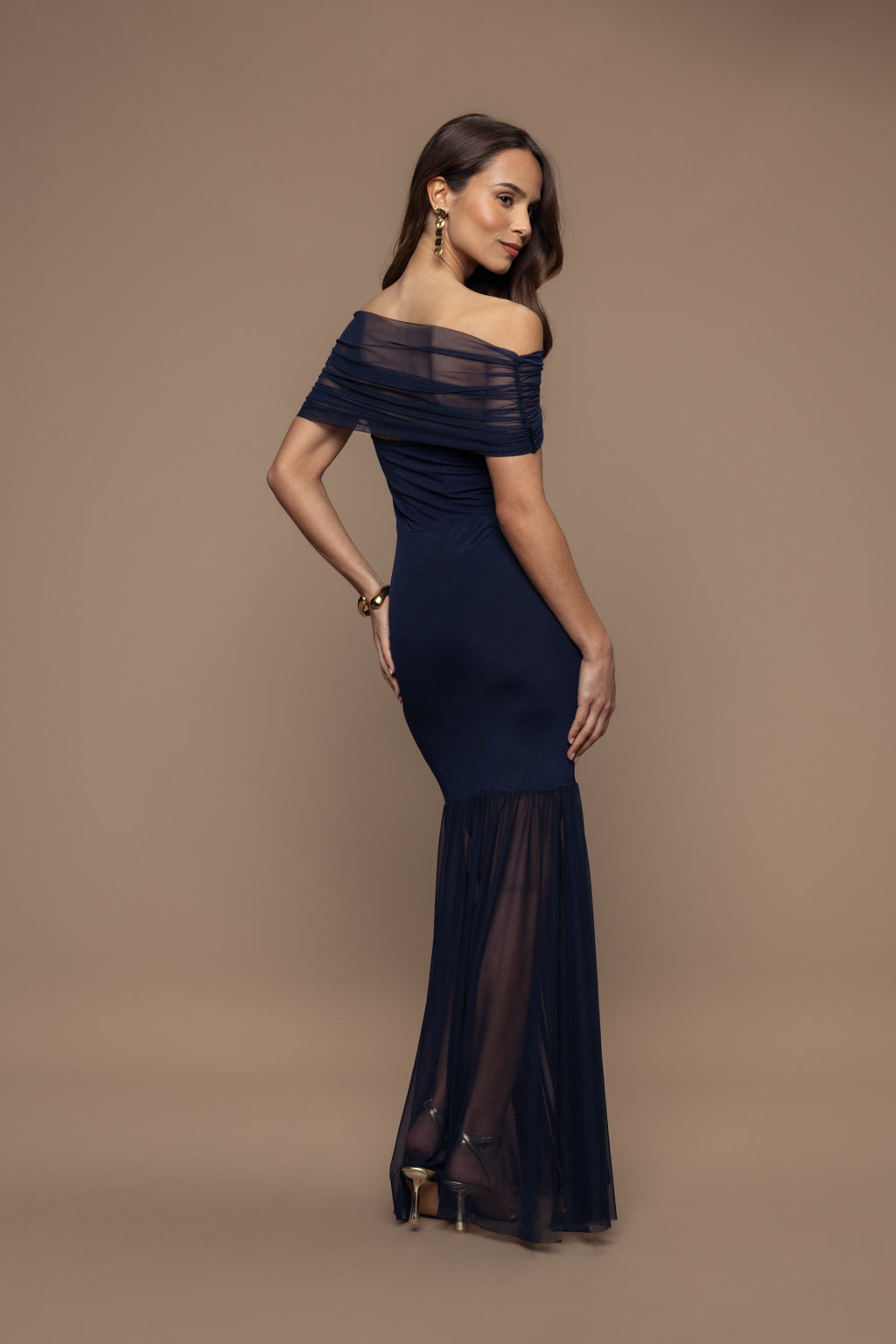 Robe Elena bleu marine