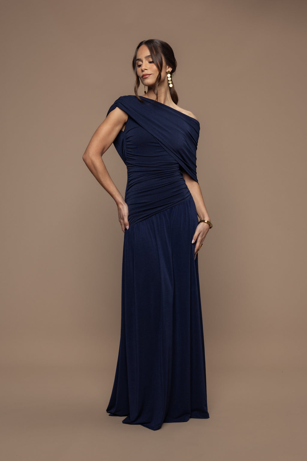 Robe promise bleu marine