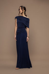 Robe promise bleu marine