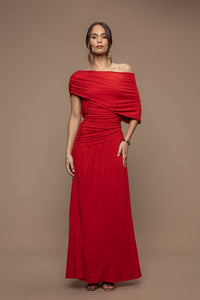 Robe promise rouge brique