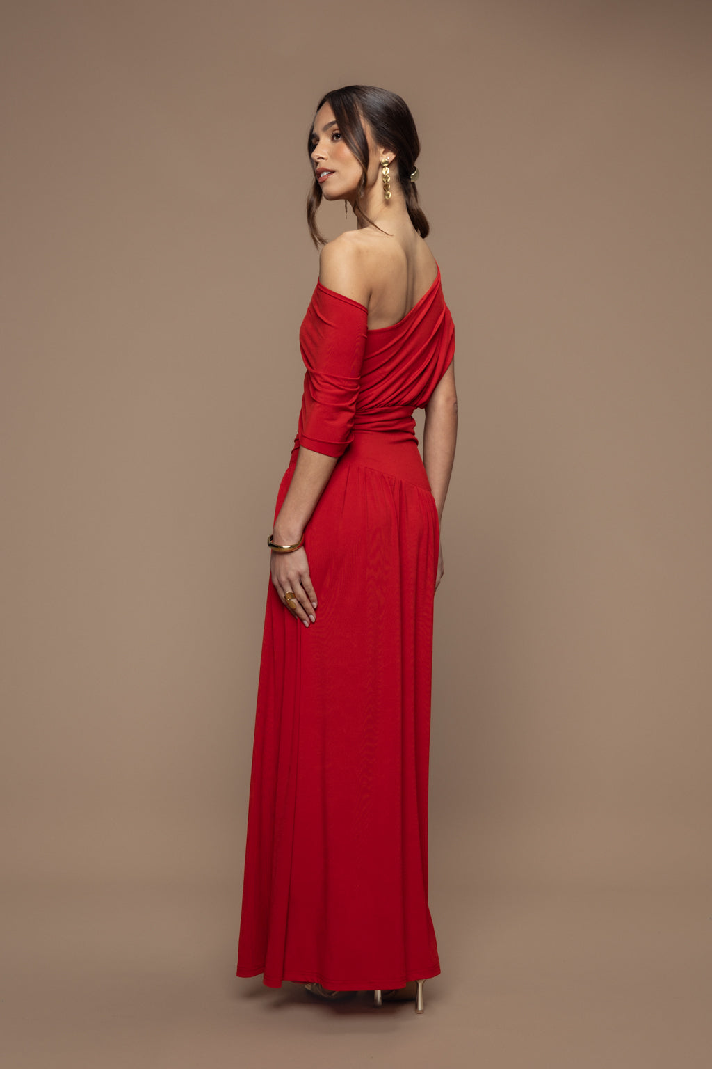 Robe promise rouge brique