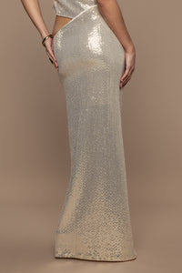 Jupe Royal sequins doré