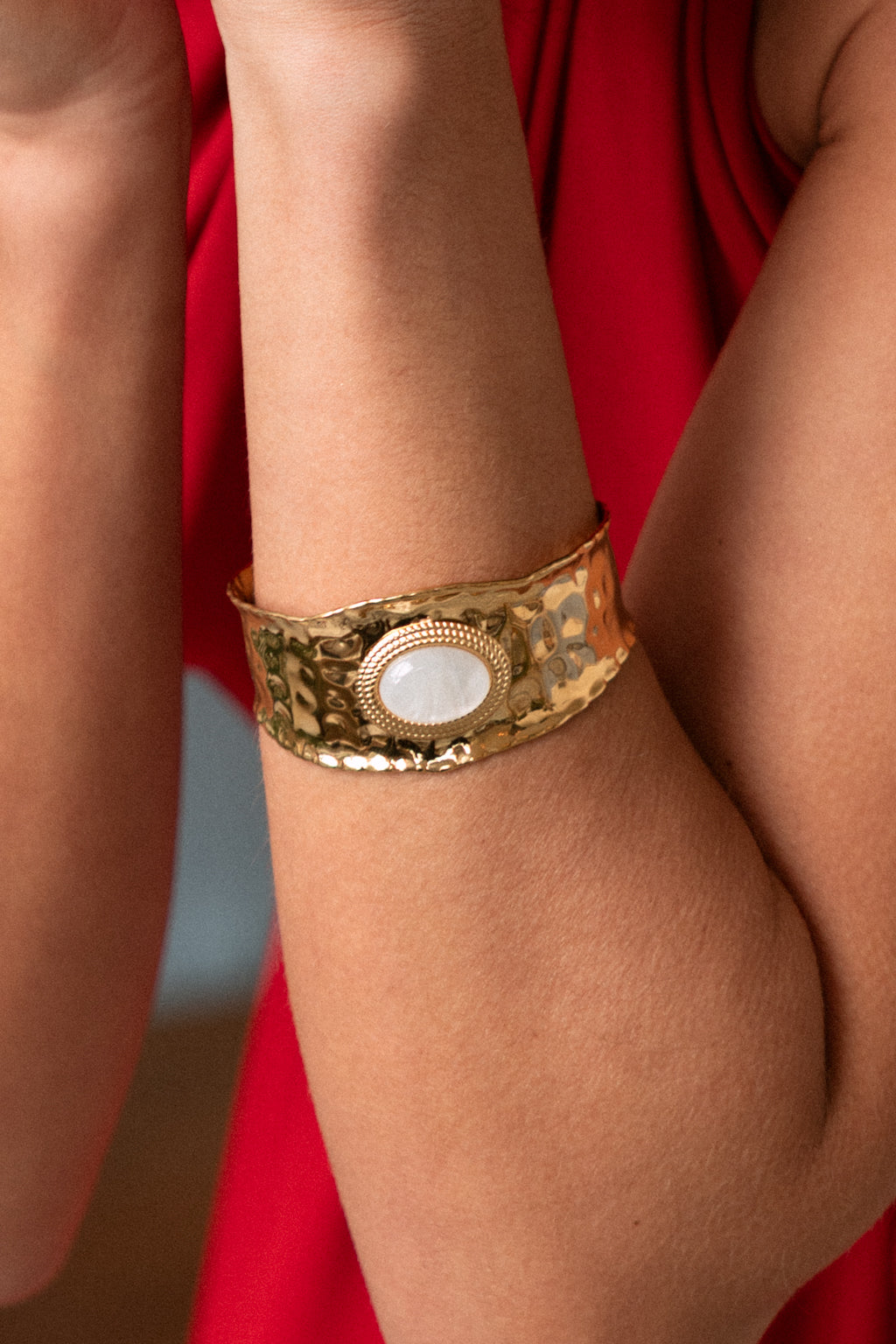 Bracelet pierre blanche