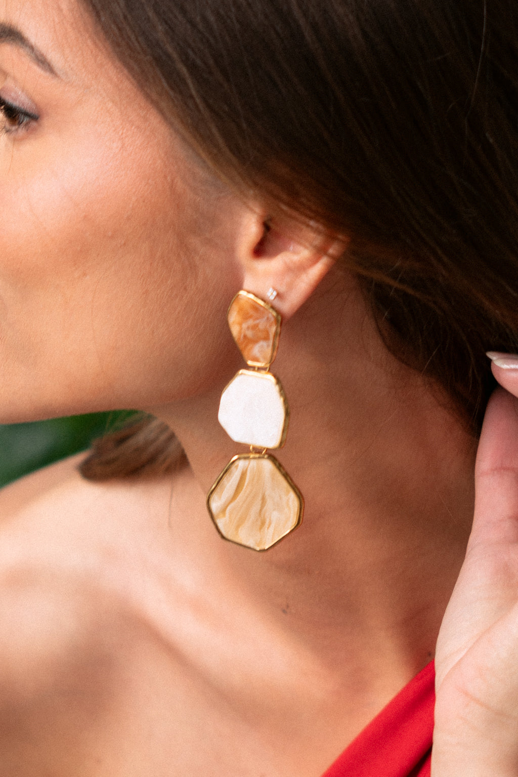 Boucle d’oreille pierre