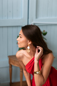 Boucle d’oreille pierre