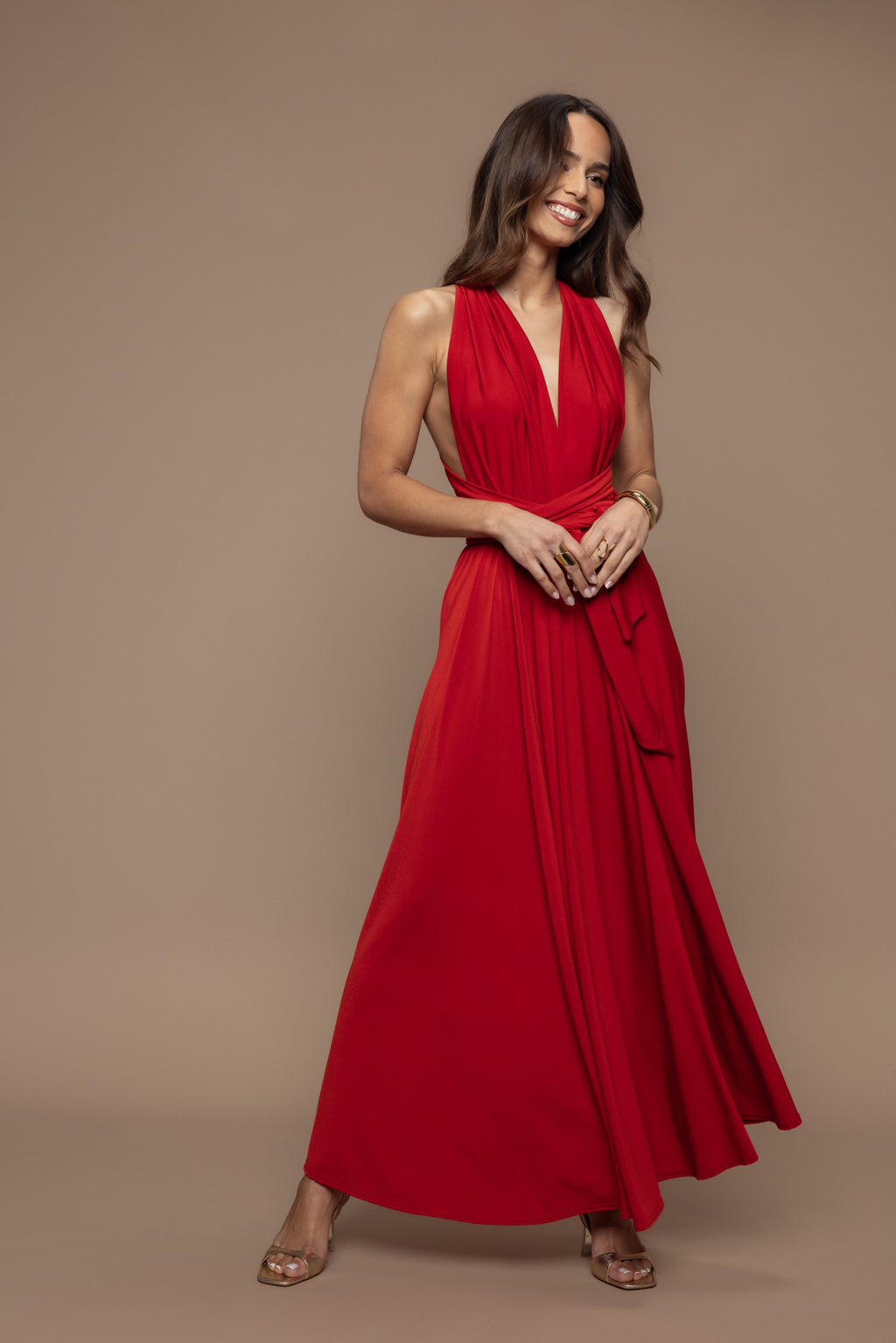 Robe Prestance Rouge brique