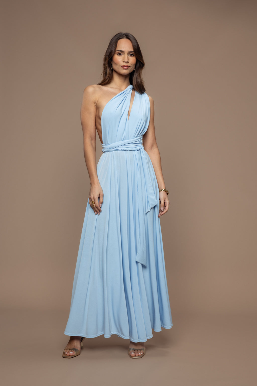 Robe Prestance bleu ciel