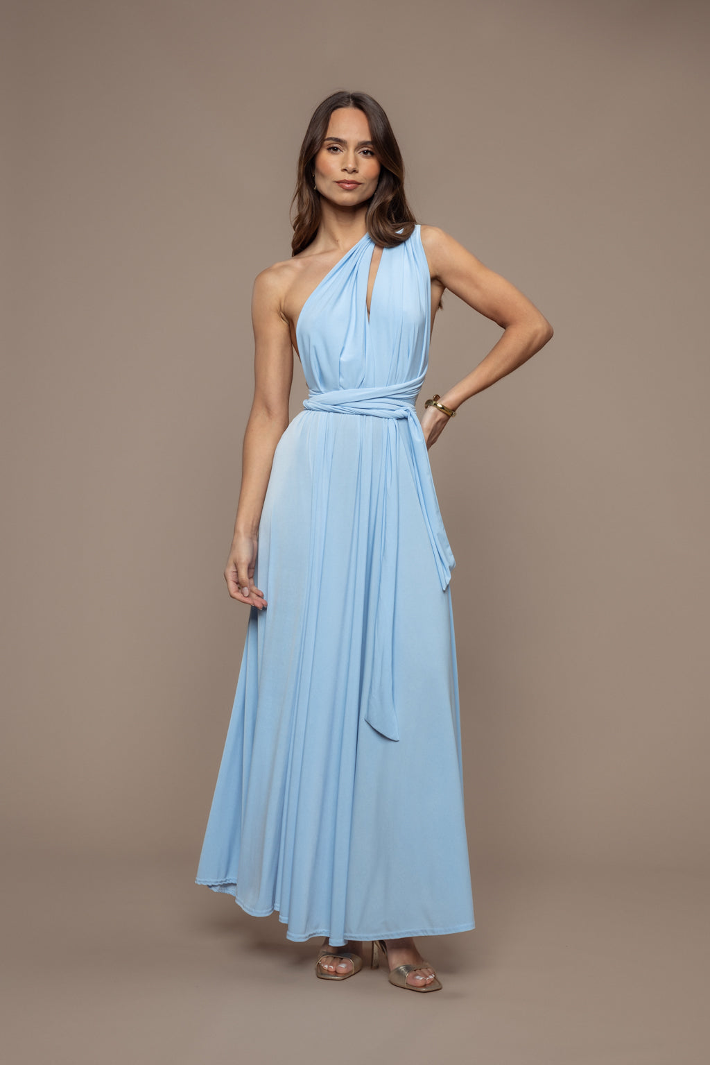 Robe Prestance bleu ciel
