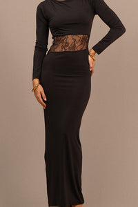 Robe Ebona dentelle noir
