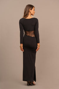 Robe Ebona dentelle noir