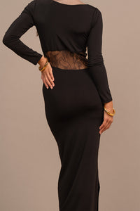 Robe Ebona dentelle noir