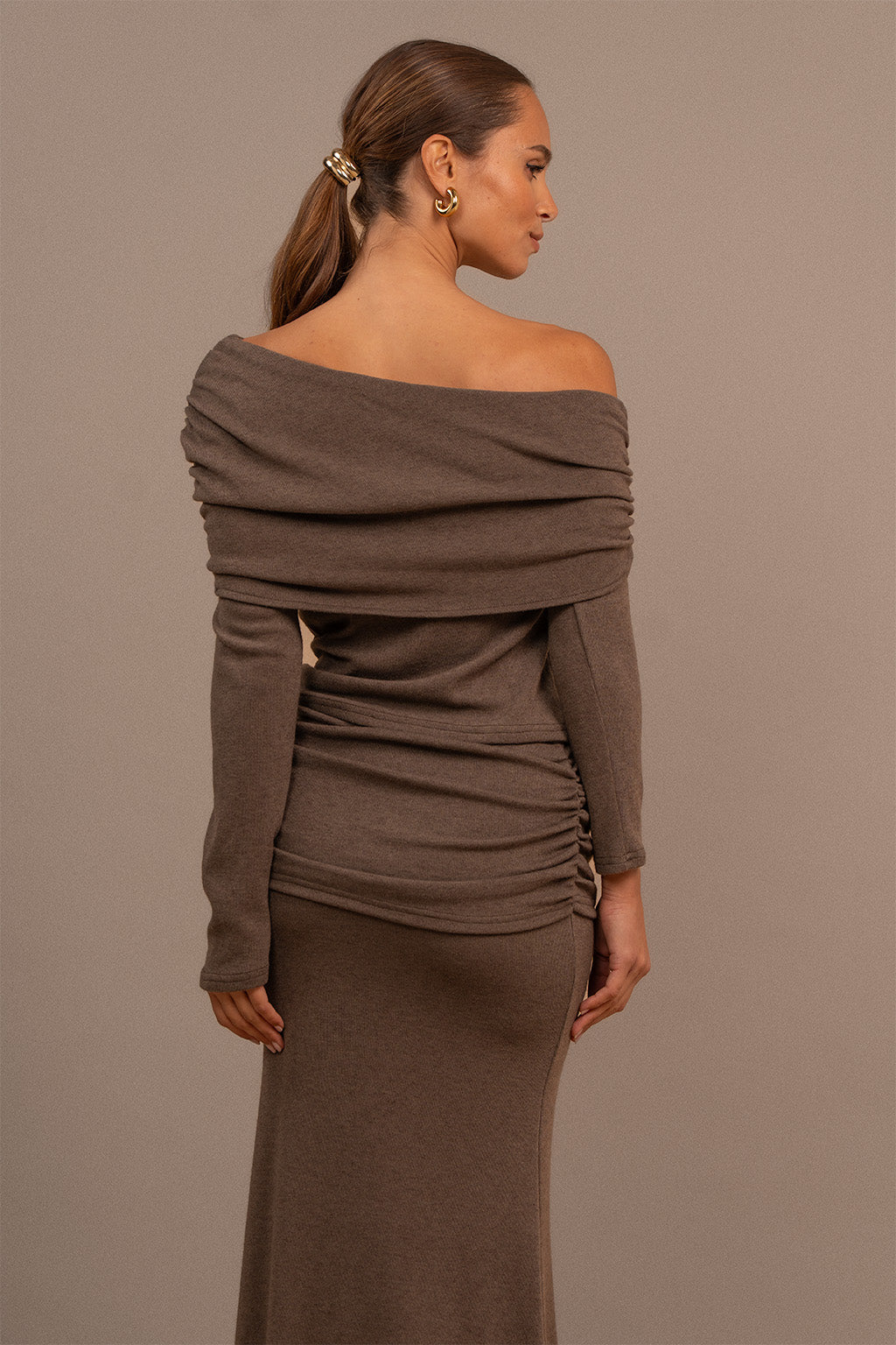 Top one shoulder délicat