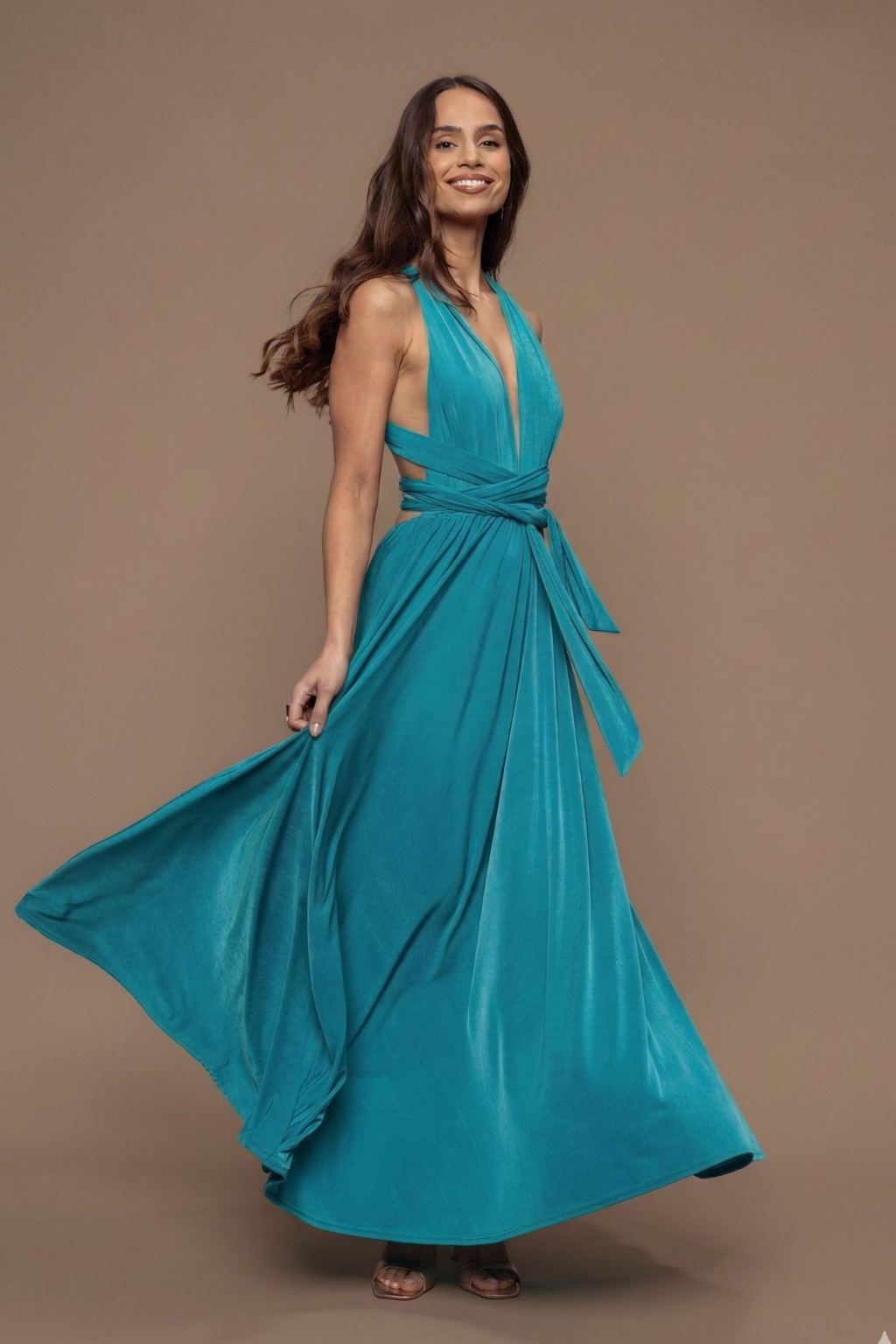Robe Prestance turquoise