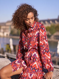 Robe Aliénor - imprimé lurex