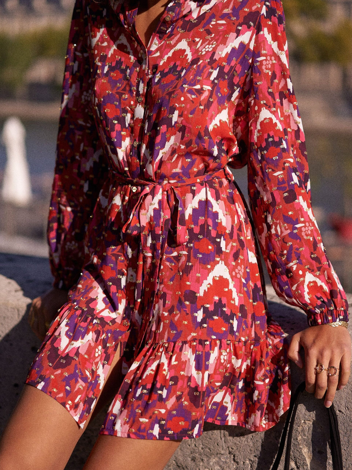 Robe Aliénor - imprimé lurex