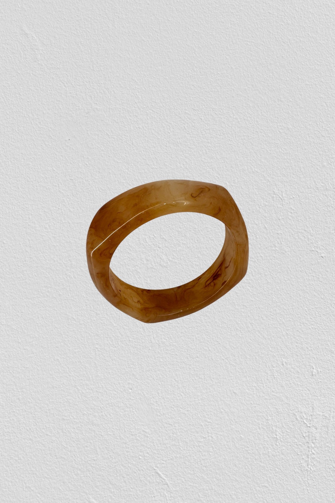 Bracelet Fumée carré beige