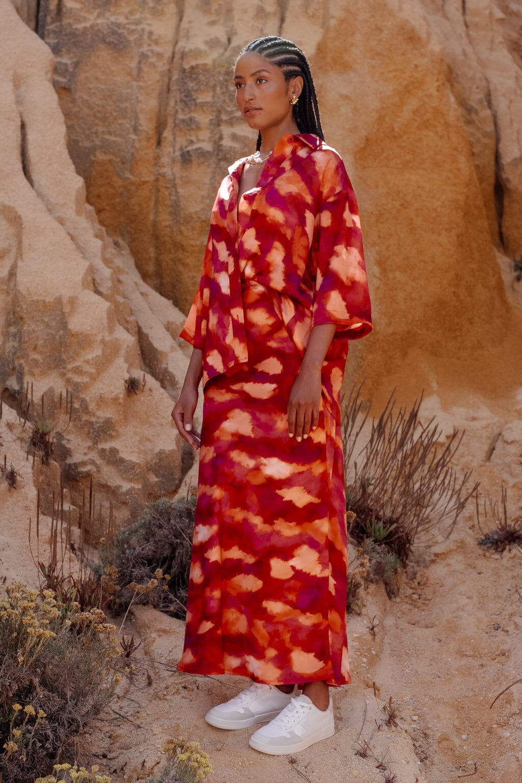 Jupe passion tie & dye rosé