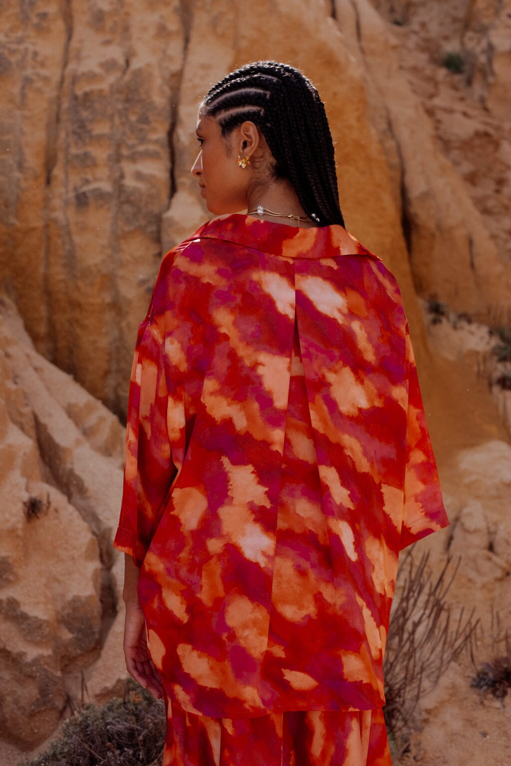 Chemise Diva tie & dye rose