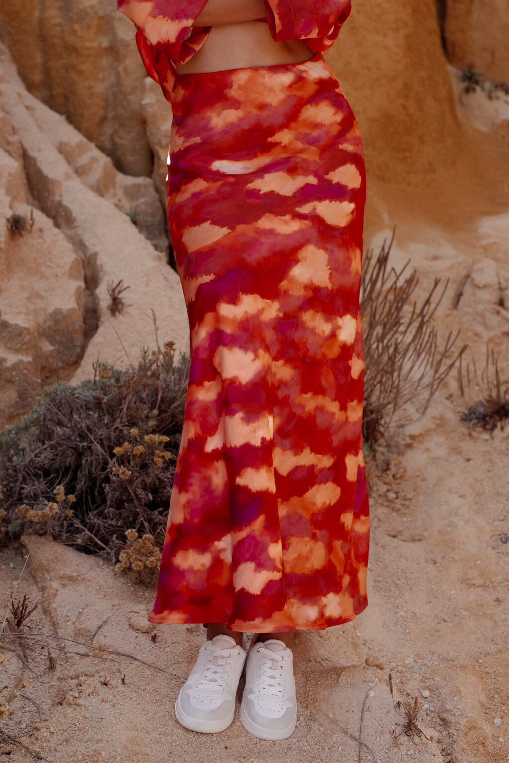 Jupe passion tie & dye rosé