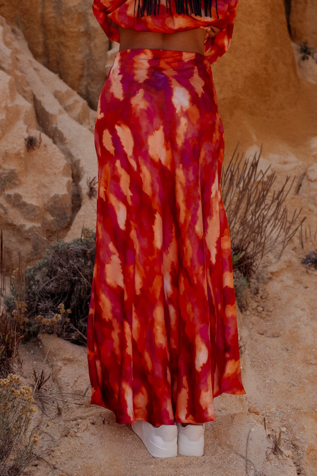 Jupe passion tie & dye rosé