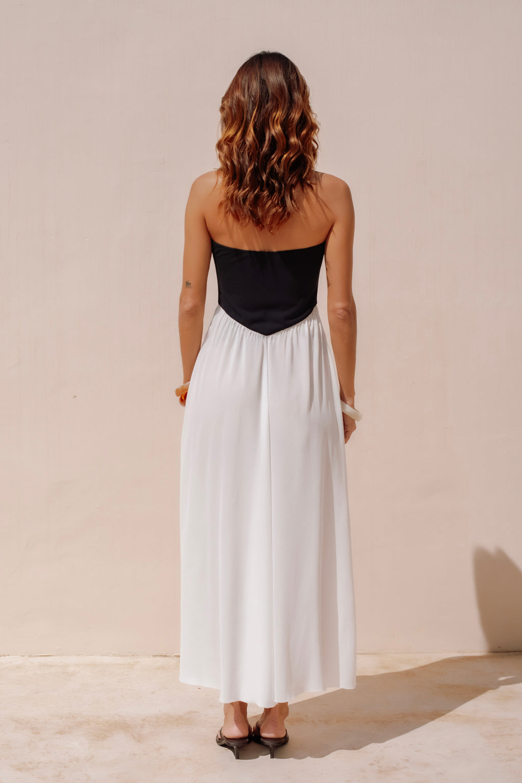 Robe Angèle bi-matière