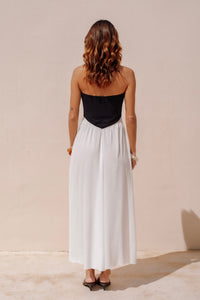 Robe Angèle bi-matière