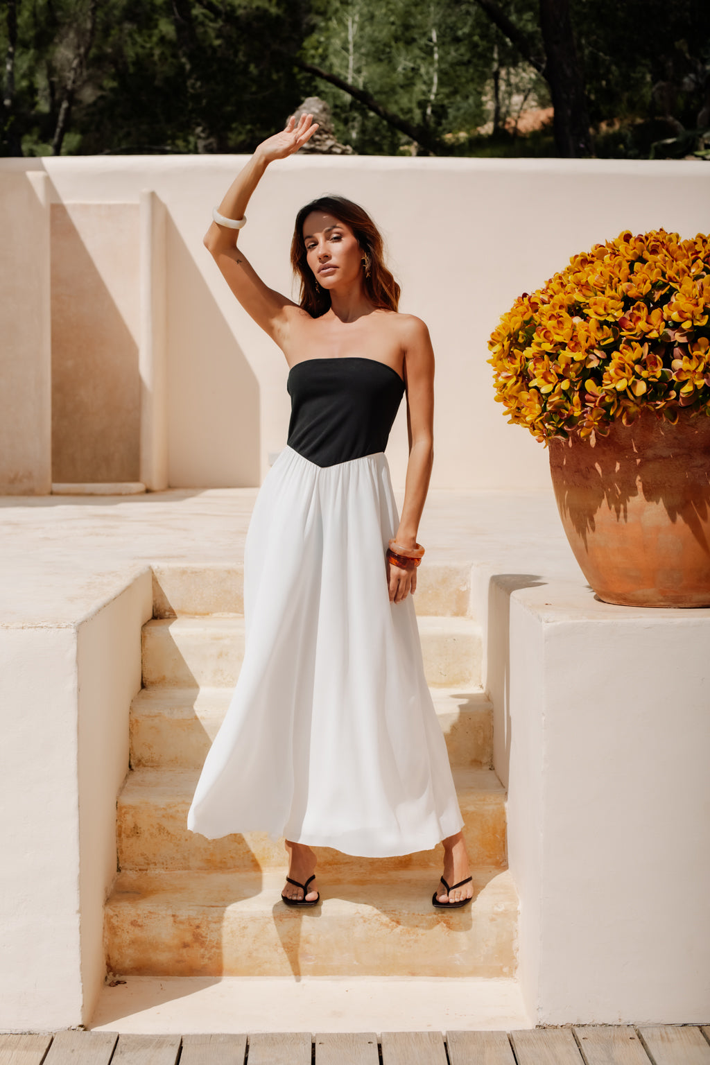 Robe Angèle bi-matière