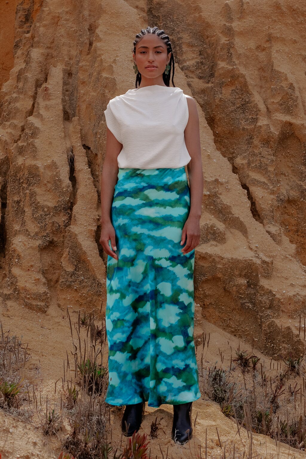 Jupe passion tie & dye bleu