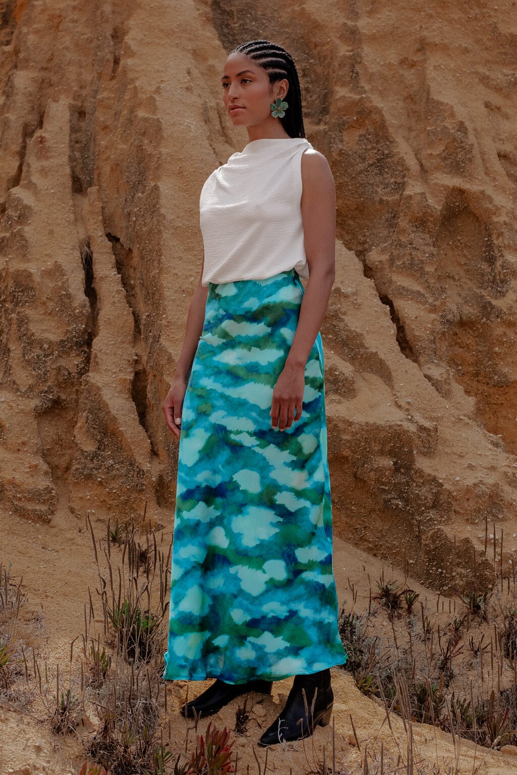 Jupe passion tie & dye bleu