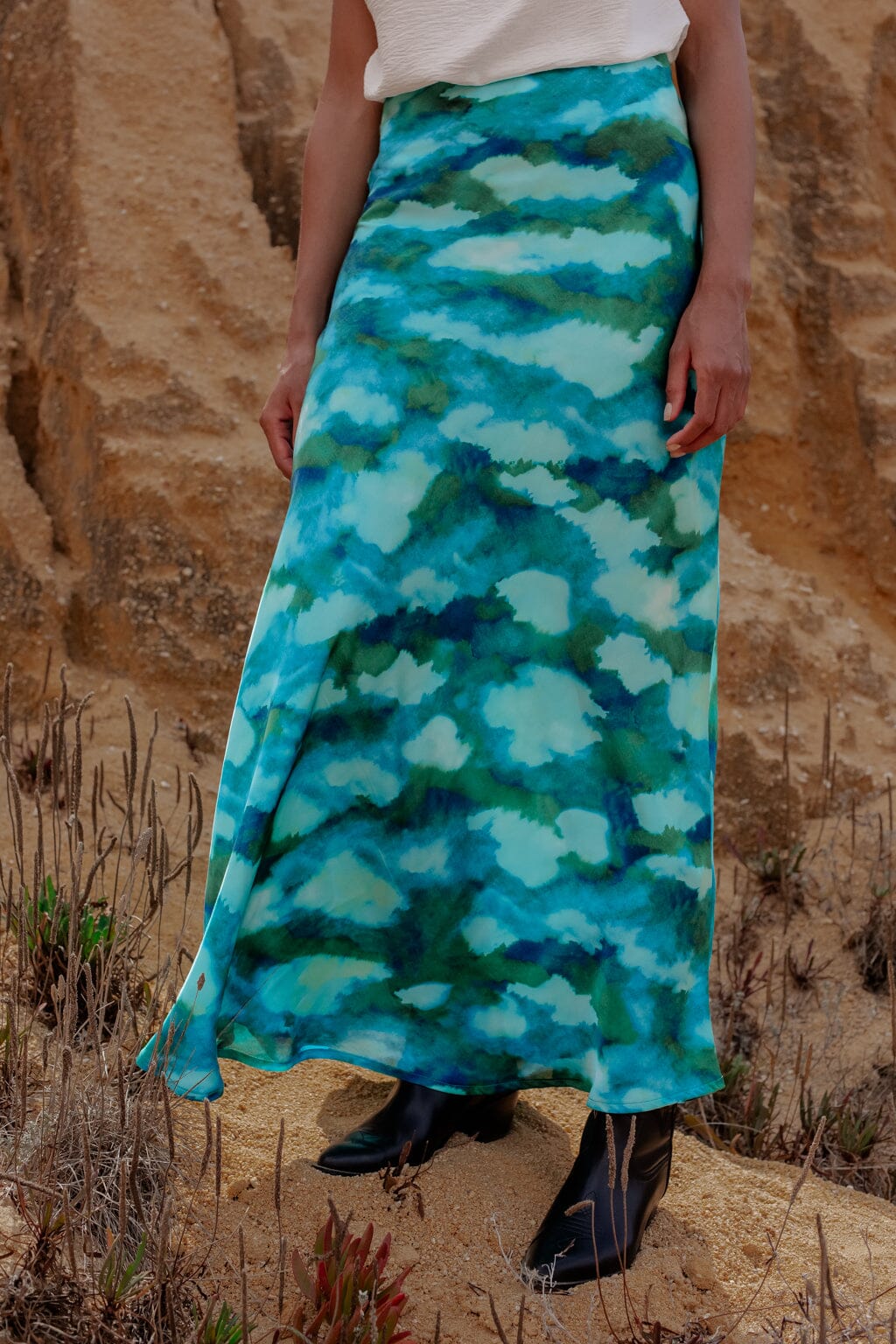 Jupe passion tie & dye bleu