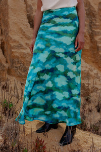 Jupe passion tie & dye bleu