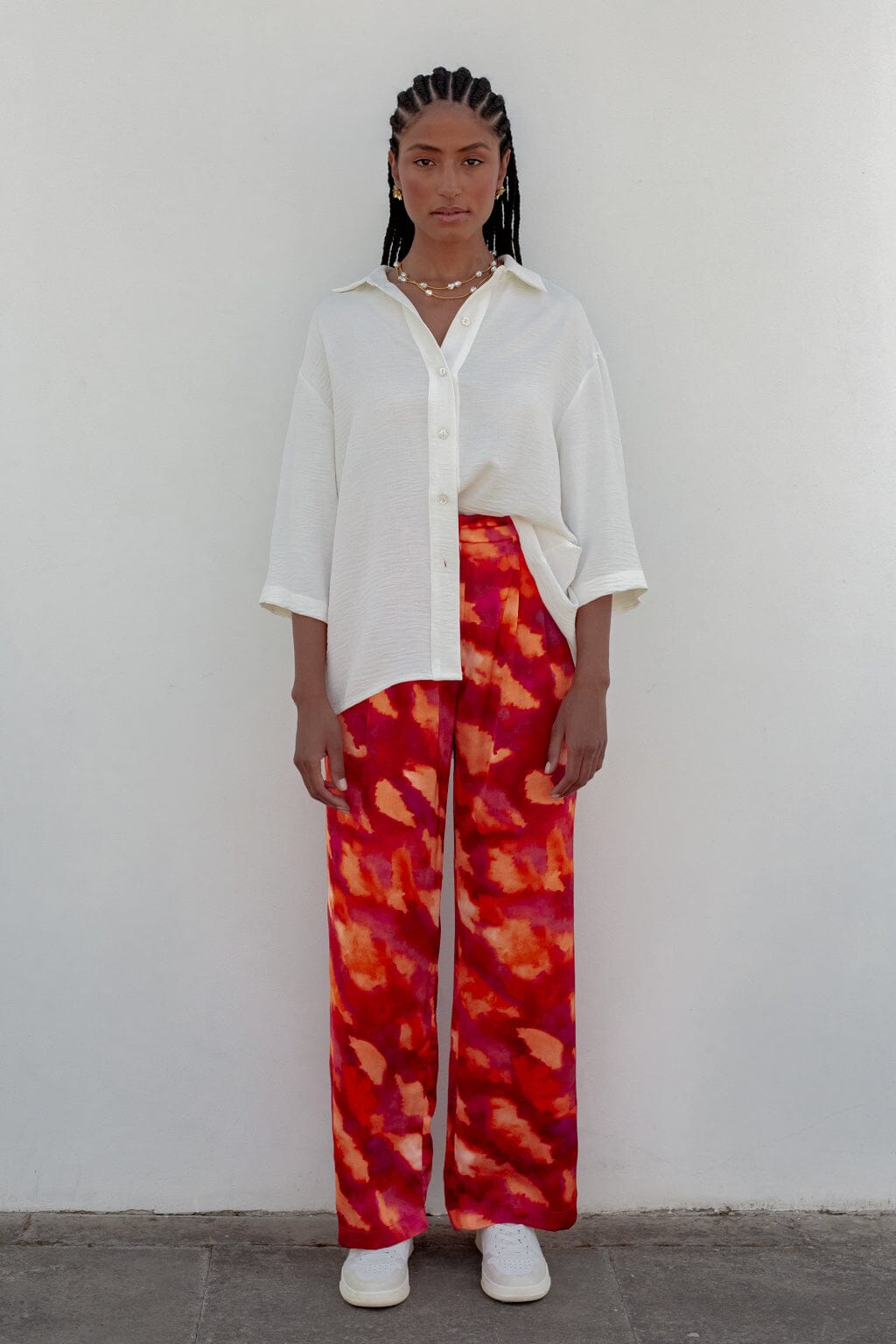 Pantalon Divin tie & dye rosé