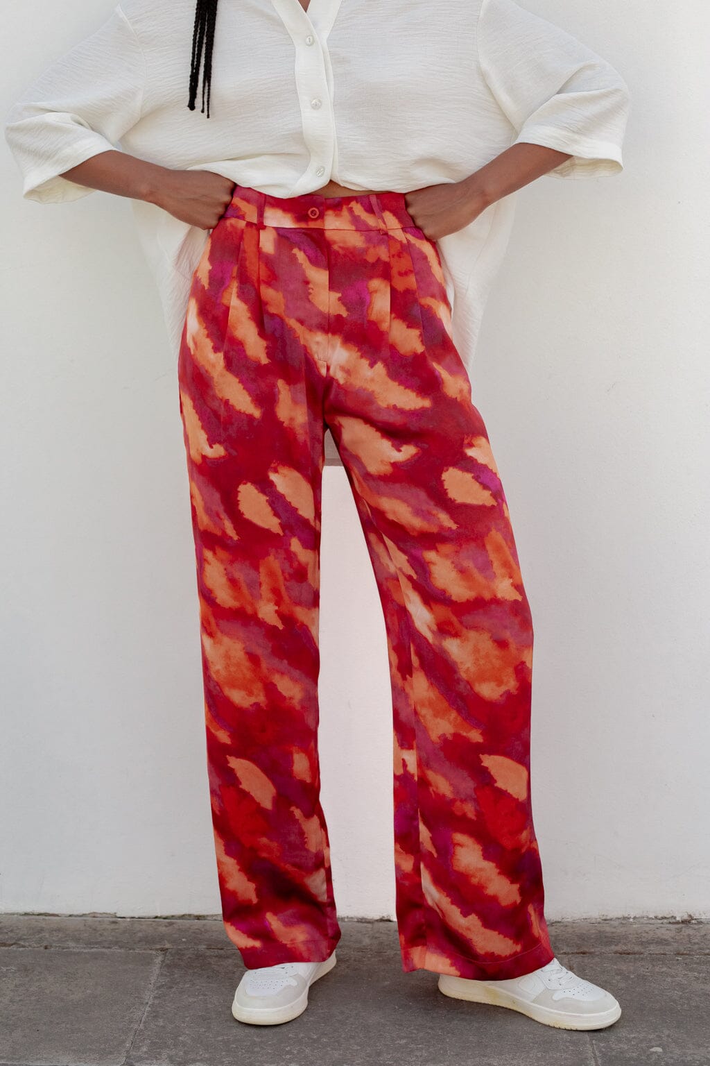 Pantalon Divin tie & dye rosé