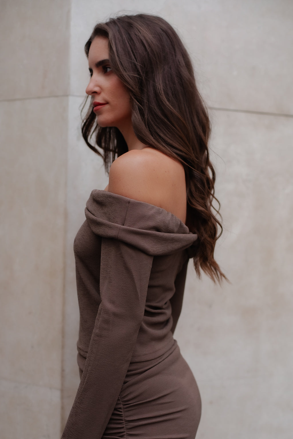 Top Captivant taupe