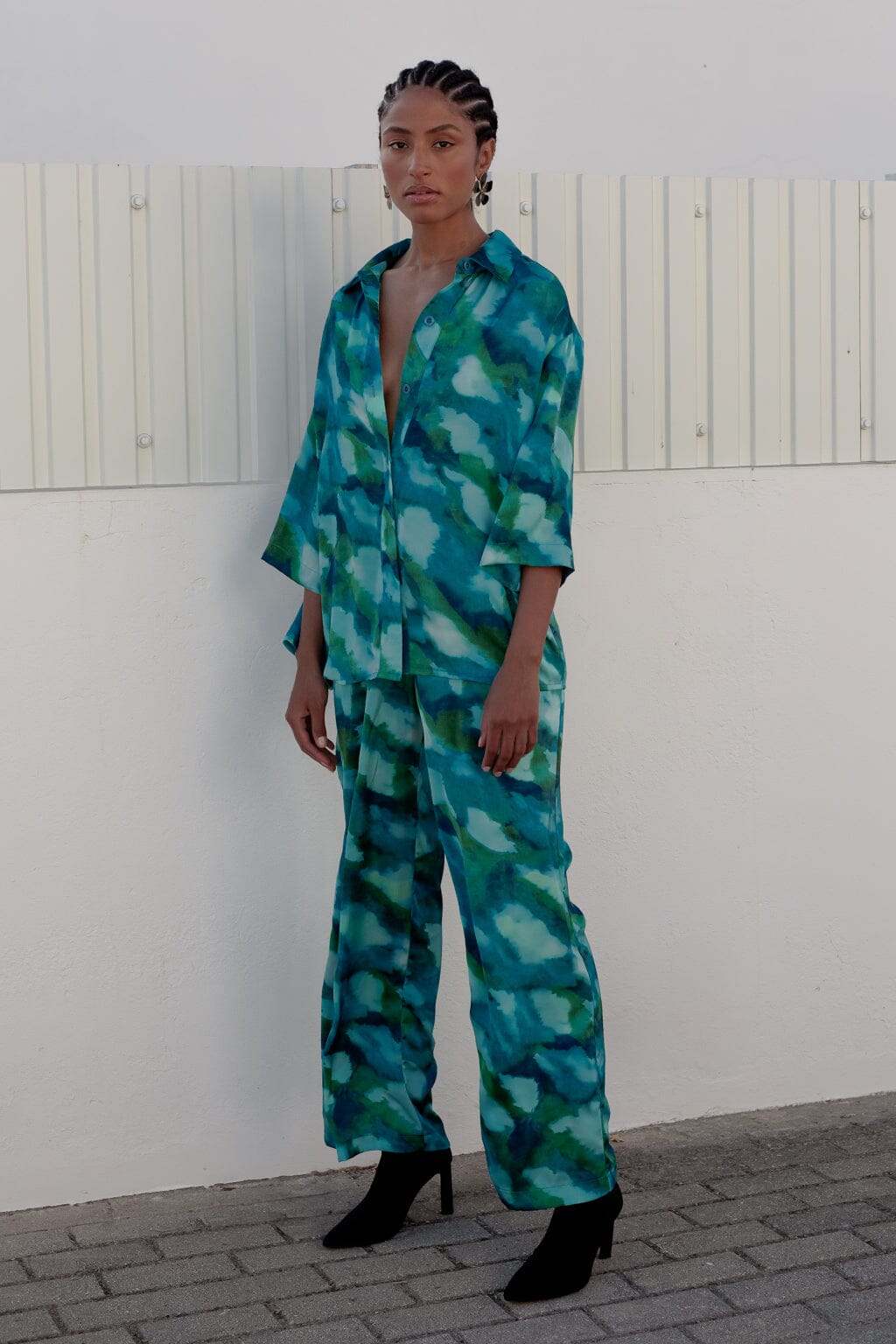Pantalon Divin tie & dye bleu