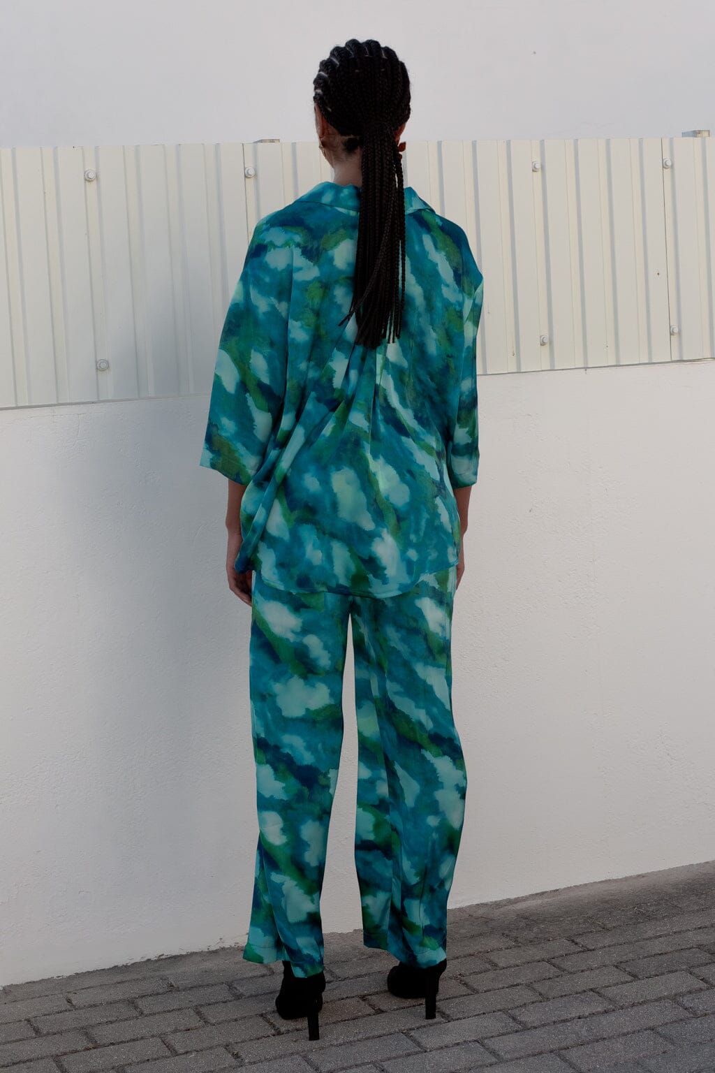 Pantalon Divin tie & dye bleu