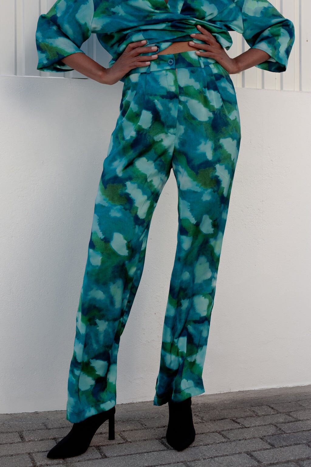 Pantalon Divin tie & dye bleu