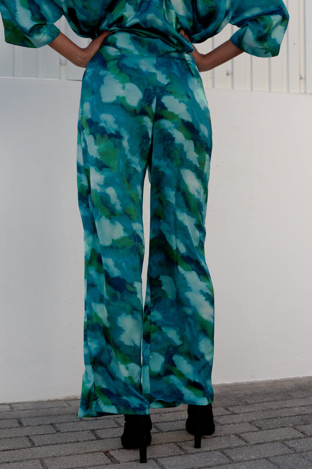 Pantalon Divin tie & dye bleu