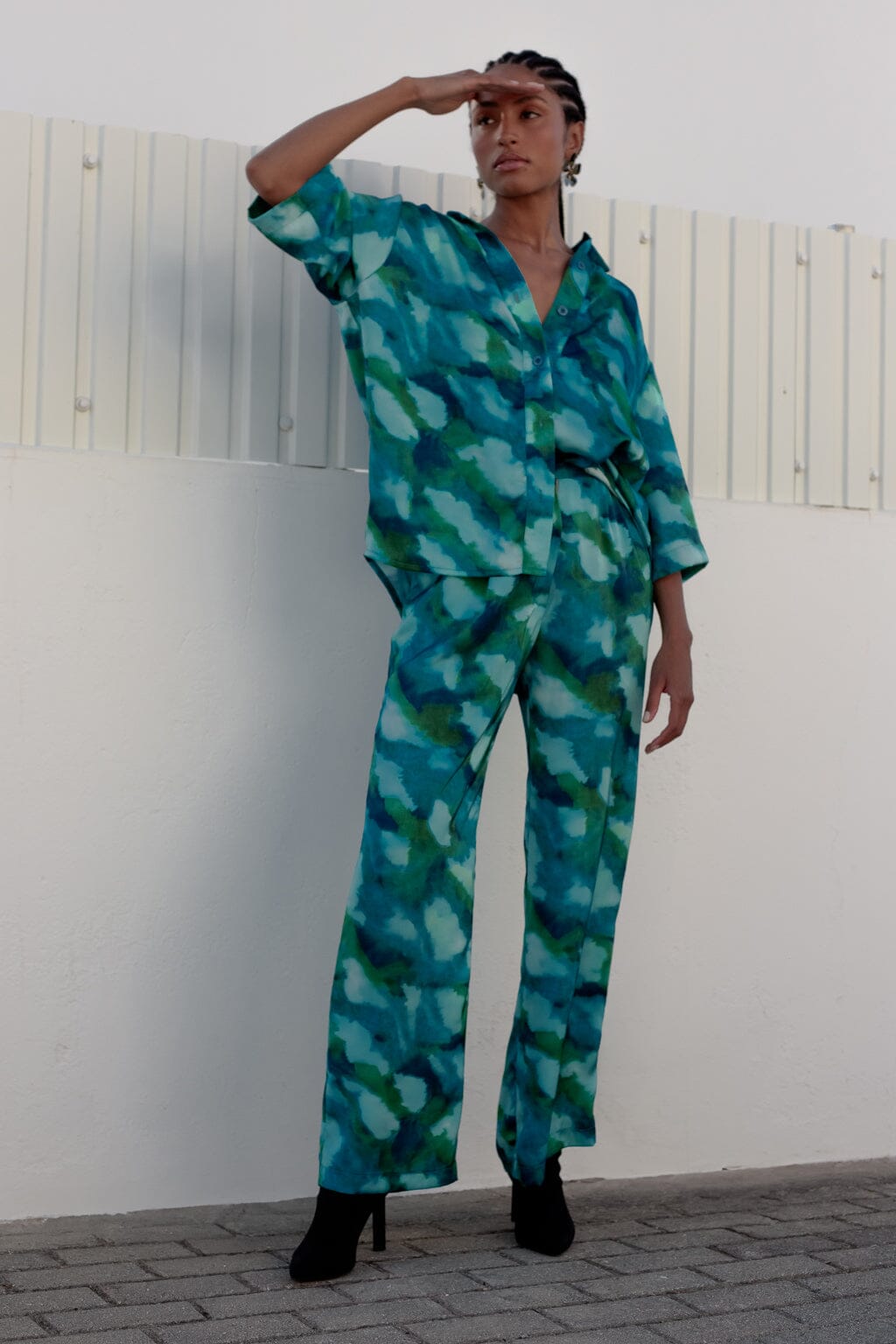 Pantalon Divin tie & dye bleu