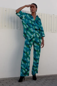 Pantalon Divin tie & dye bleu