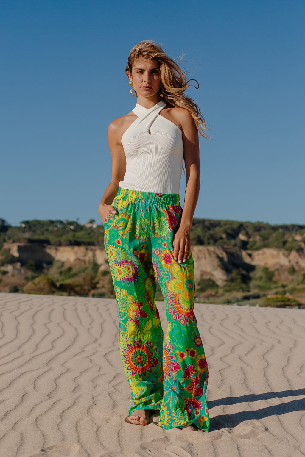 Pantalon Astre vert