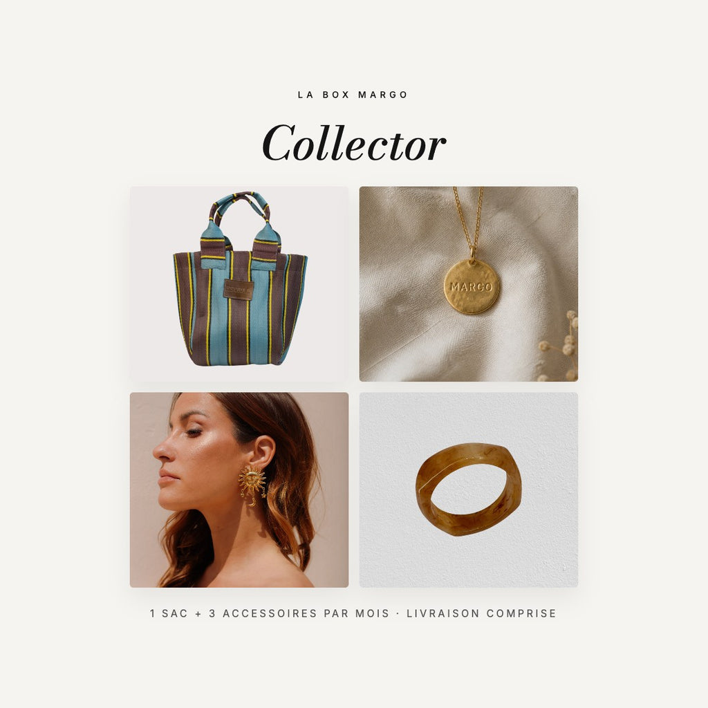 La Box MARGO Collector — exemples de pièces de la boutique pouvant composer la box