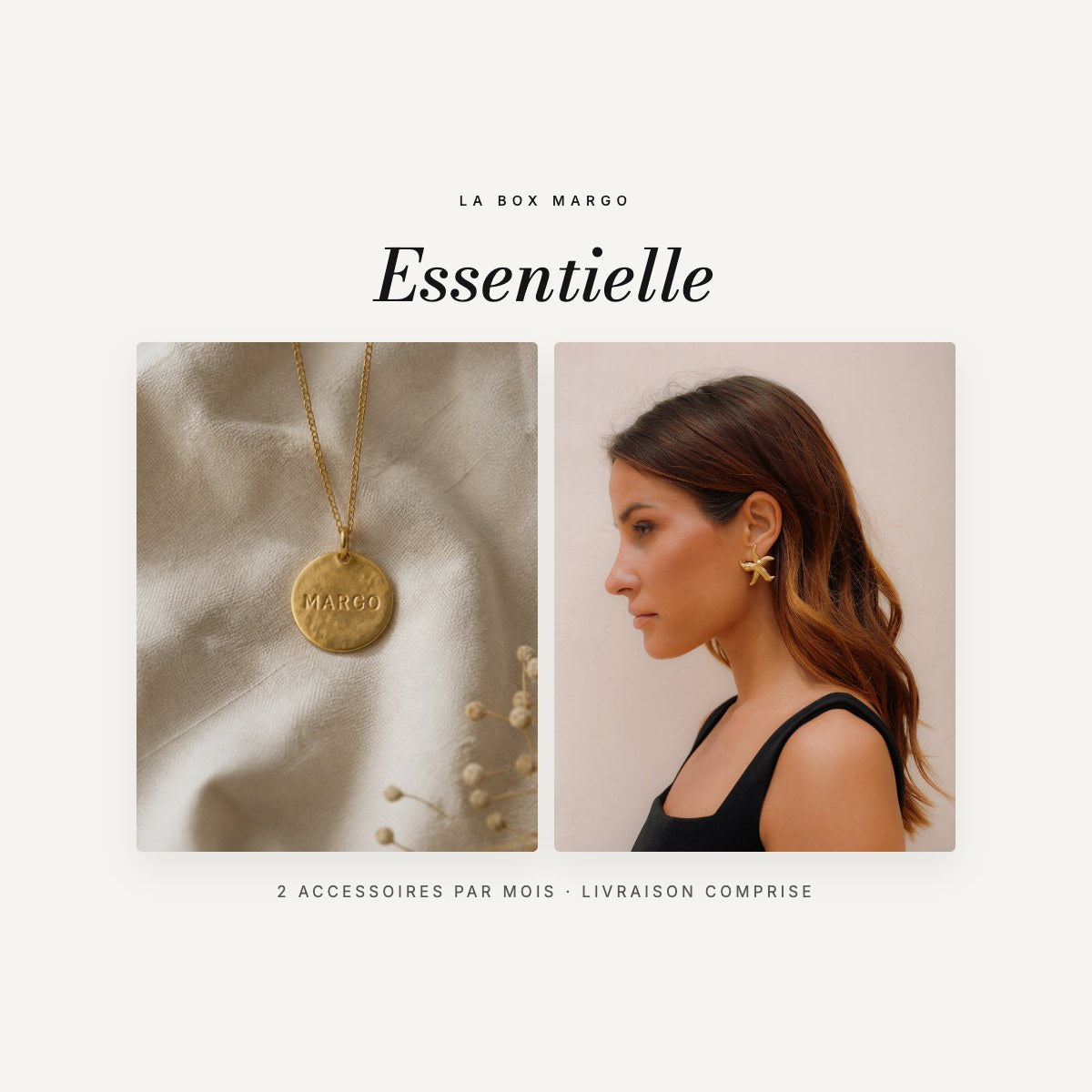 La Box MARGO Essentielle — exemples de pièces de la boutique pouvant composer la box