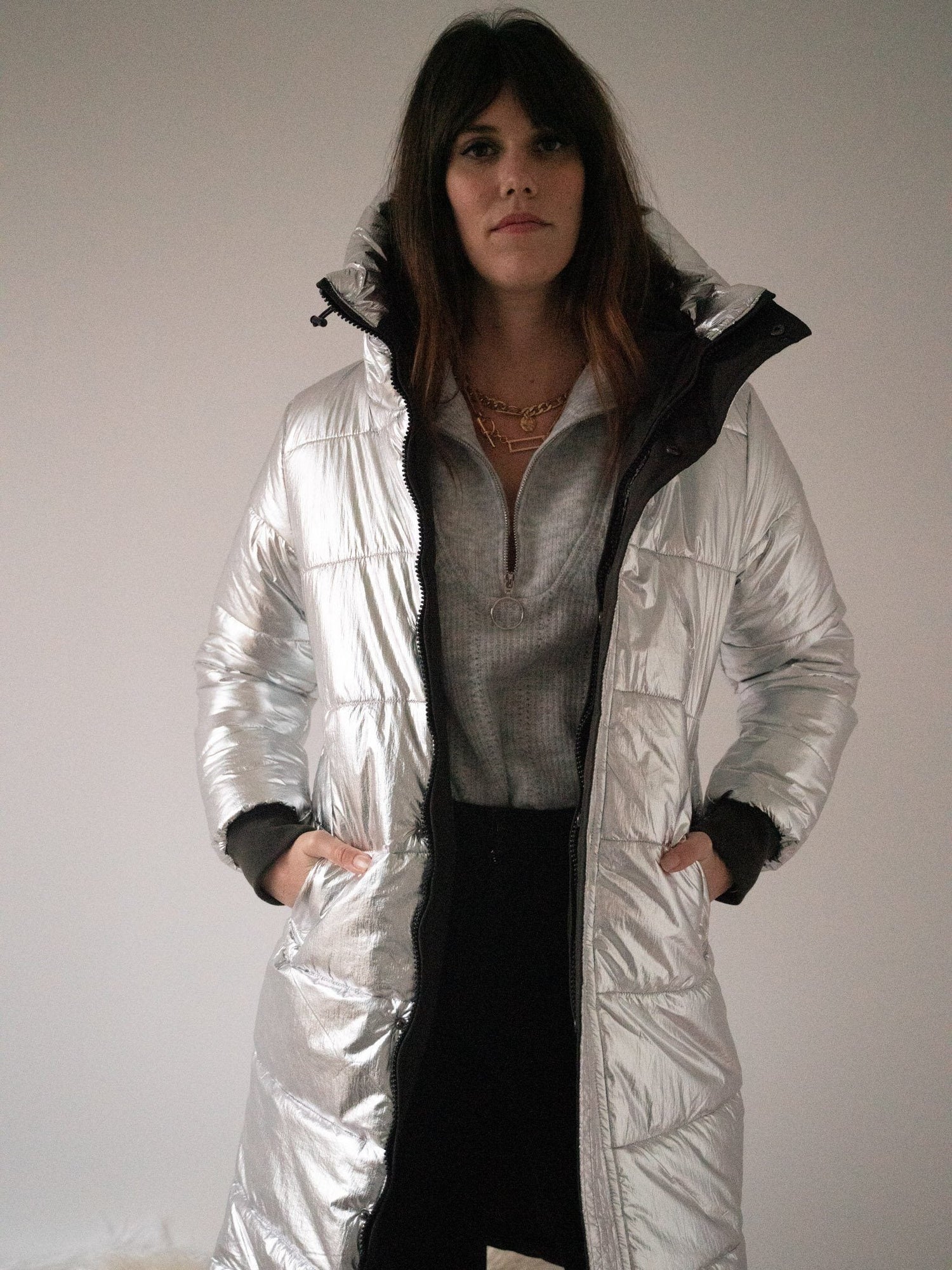 PARKA EMY argent
