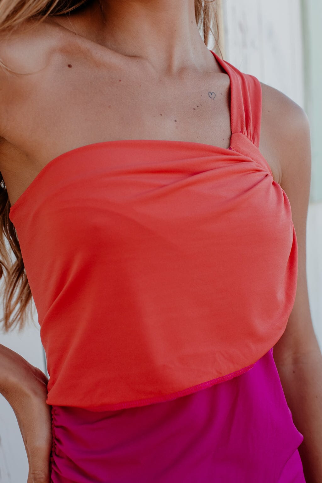 Robe Vive bicolore rose fuchsia