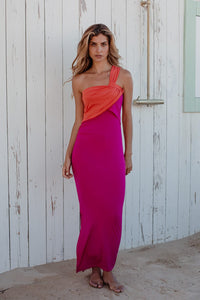 Robe Vive bicolore rose fuchsia