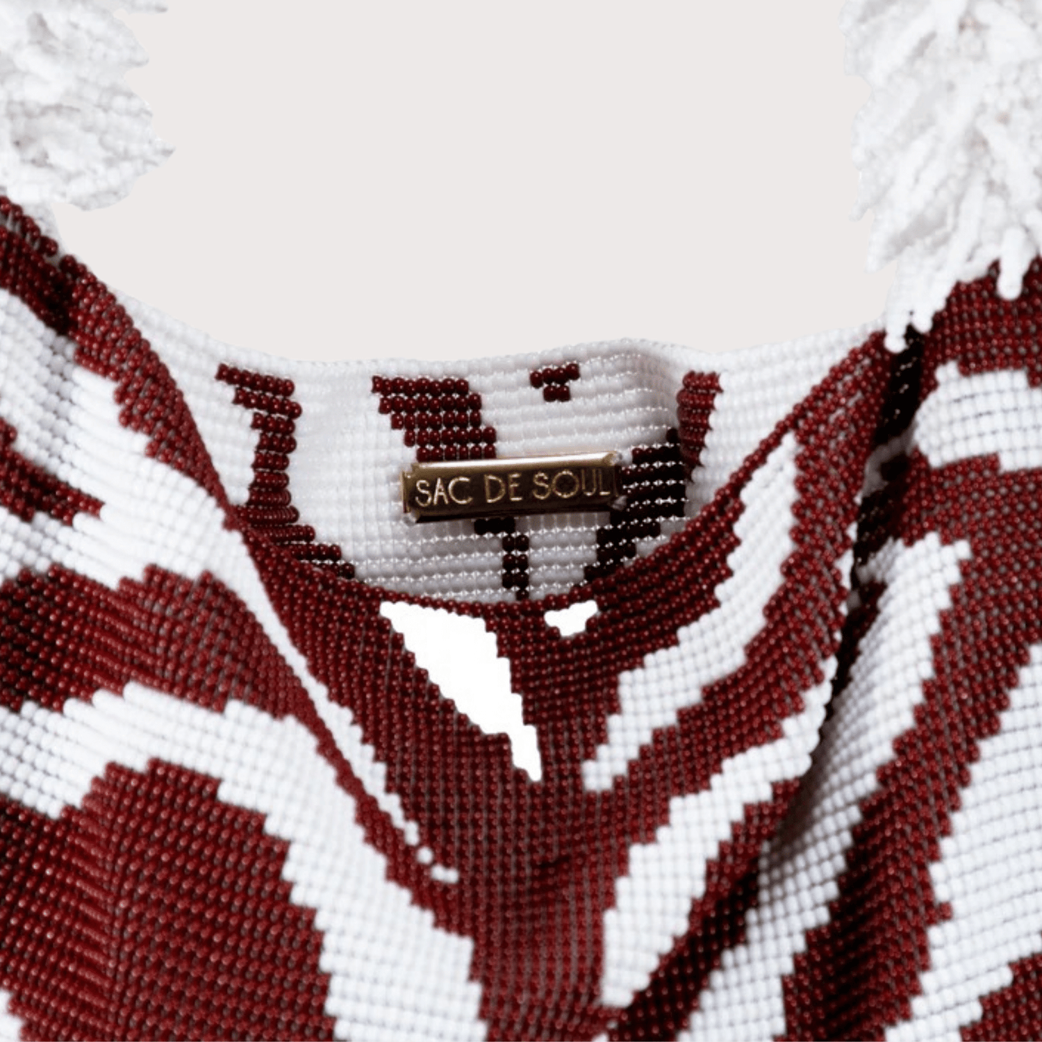 Clash of Prints Bag - Brown/White Zebra