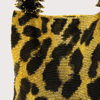 Clash of Prints Bag- Gold/Black Leopard